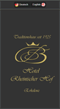 Mobile Screenshot of hotelrheinischerhof.de
