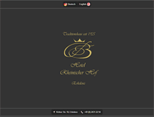 Tablet Screenshot of hotelrheinischerhof.de